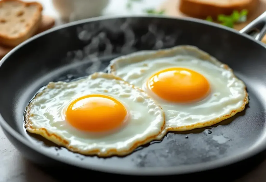 J’ai remplacé l’huile et le beurre dans mes œufs frits : un plat plus léger mais tout aussi gourmand